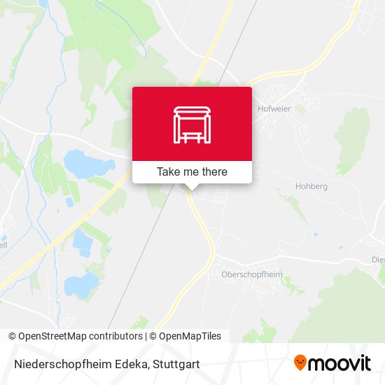 Карта Niederschopfheim Edeka
