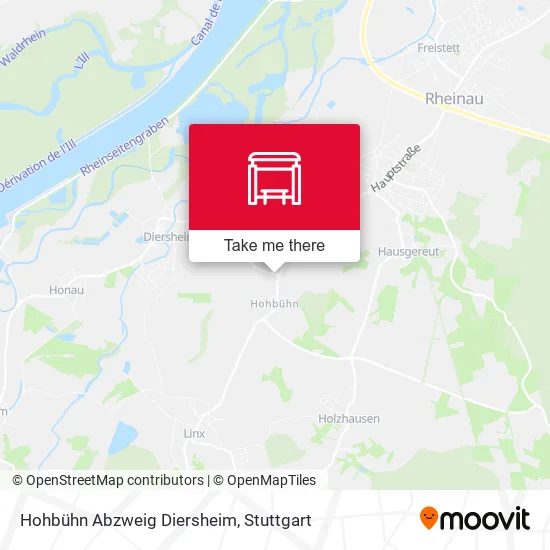 Карта Hohbühn Abzweig Diersheim