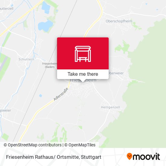 Friesenheim Rathaus/ Ortsmitte map