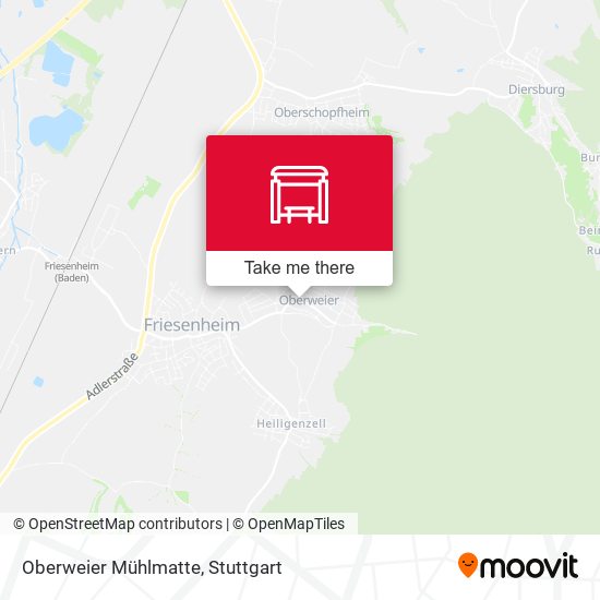 Oberweier Mühlmatte map