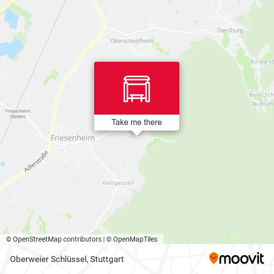Карта Oberweier Schlüssel