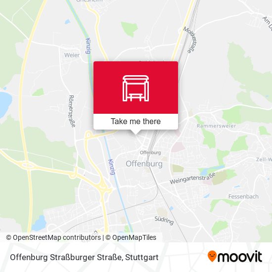 Карта Offenburg Straßburger Straße