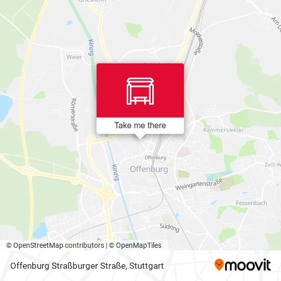 Карта Offenburg Straßburger Straße