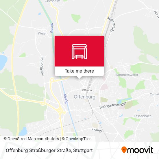 Карта Offenburg Straßburger Straße
