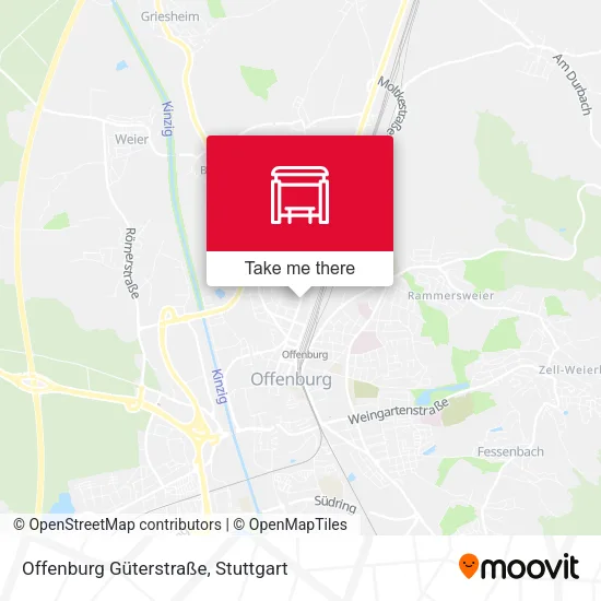 Карта Offenburg Güterstraße