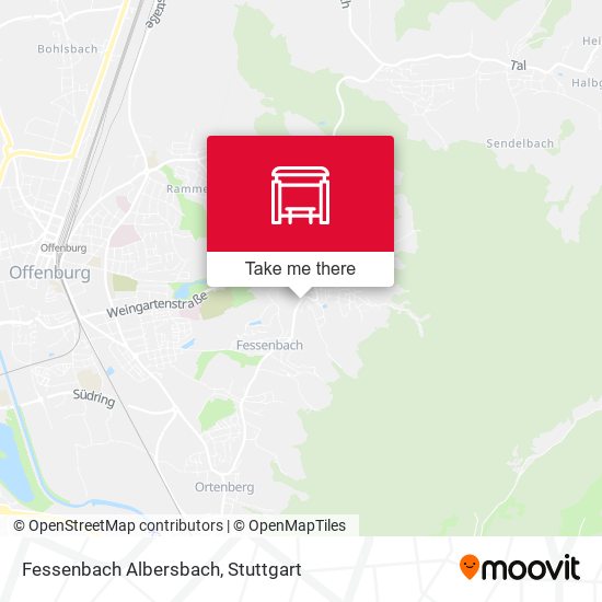 Fessenbach Albersbach map