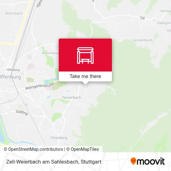 Карта Zell-Weierbach am Sahlesbach