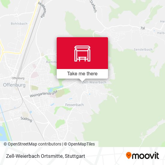 Карта Zell-Weierbach Ortsmitte