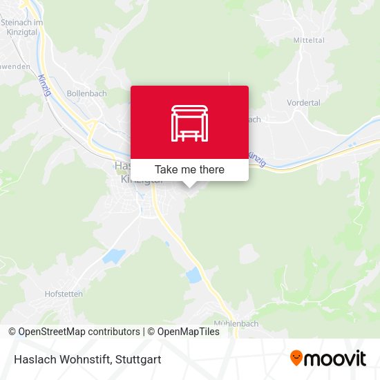Карта Haslach Wohnstift