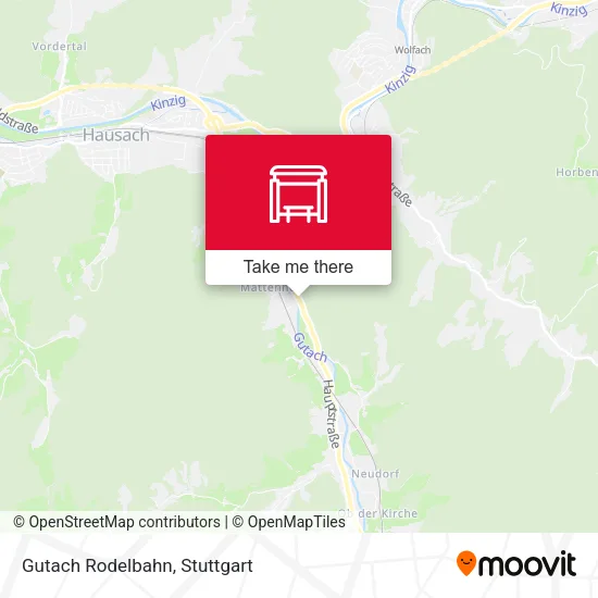 Карта Gutach Rodelbahn