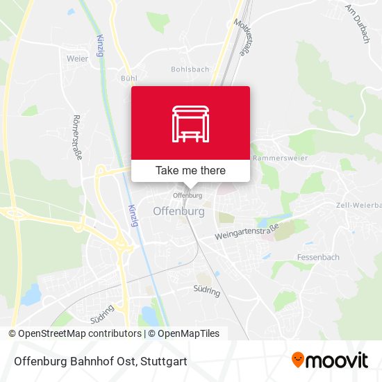 Offenburg Bahnhof Ost map