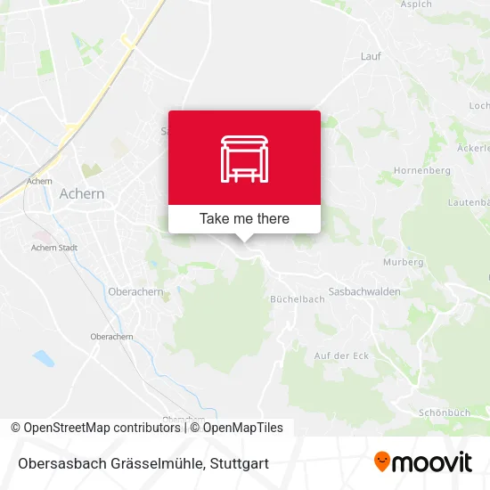 Карта Obersasbach Grässelmühle