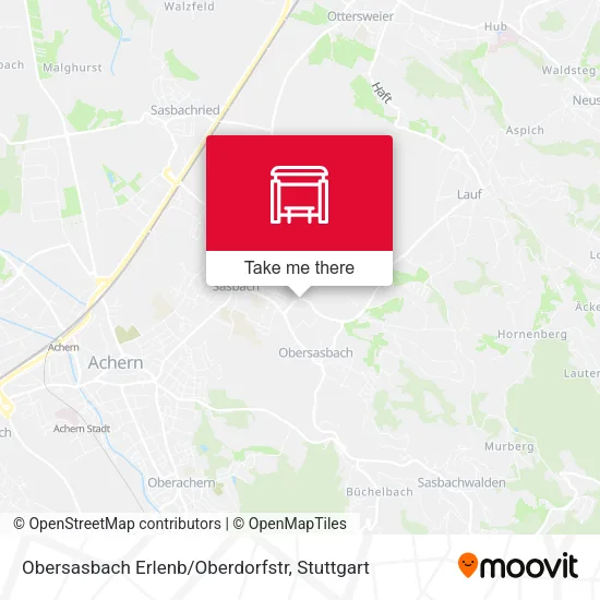 Карта Obersasbach Erlenb/Oberdorfstr