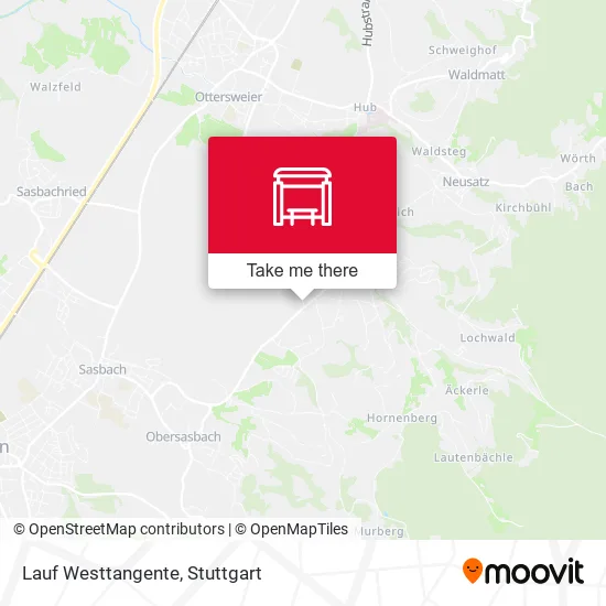 Карта Lauf Westtangente