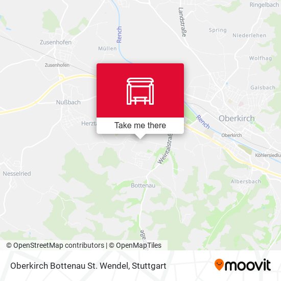 Oberkirch Bottenau St. Wendel map