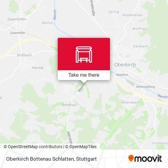 Oberkirch Bottenau Schlatten map