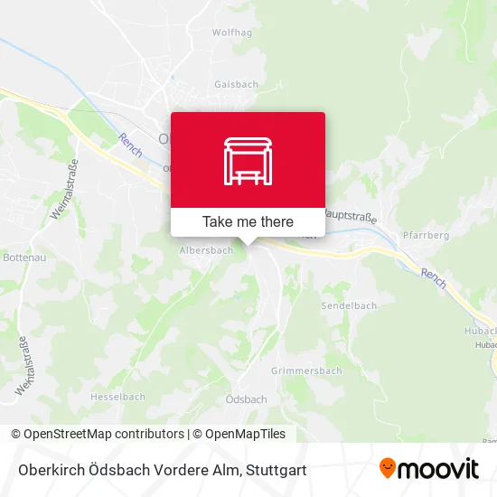 Карта Oberkirch Ödsbach Vordere Alm