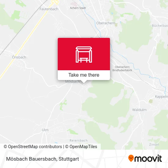 Карта Mösbach Bauersbach