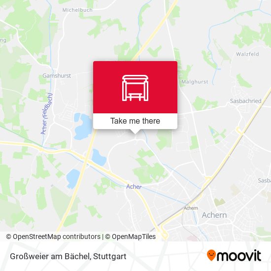 Großweier am Bächel map