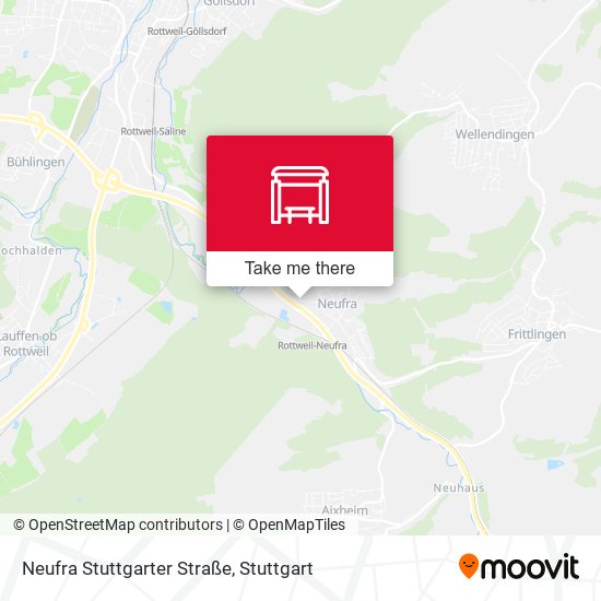 Neufra Stuttgarter Straße map