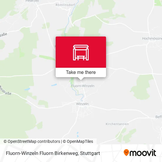 Карта Fluorn-Winzeln Fluorn Birkenweg
