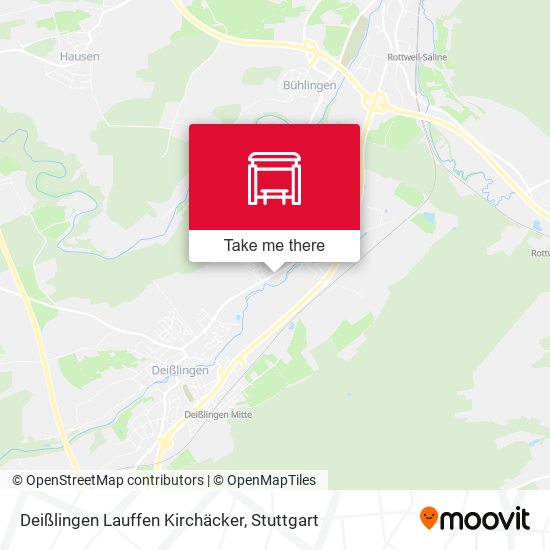 Deißlingen Lauffen Kirchäcker map