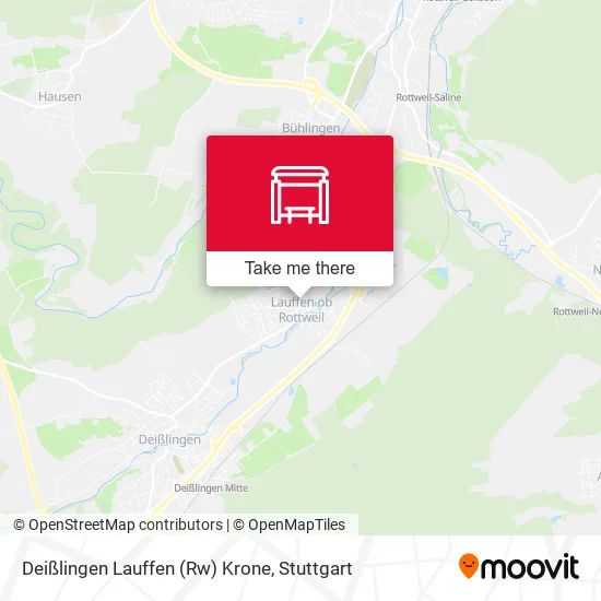 Карта Deißlingen Lauffen (Rw) Krone
