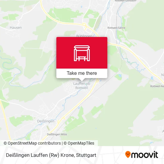 Карта Deißlingen Lauffen (Rw) Krone