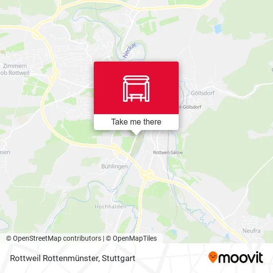Карта Rottweil Rottenmünster
