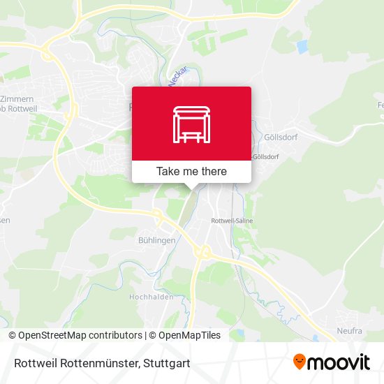 Rottweil Rottenmünster map