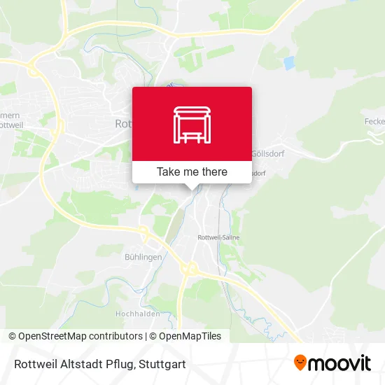 Карта Rottweil Altstadt Pflug