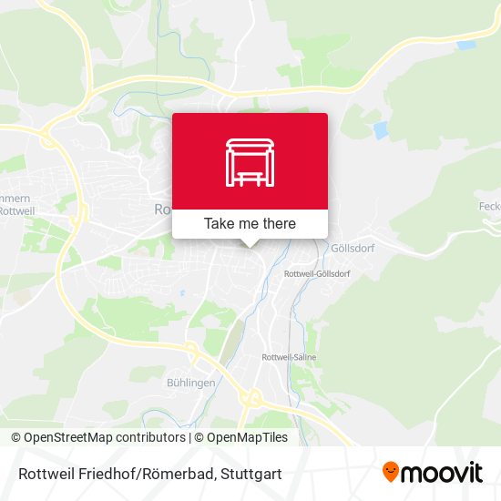 Rottweil Friedhof/Römerbad map