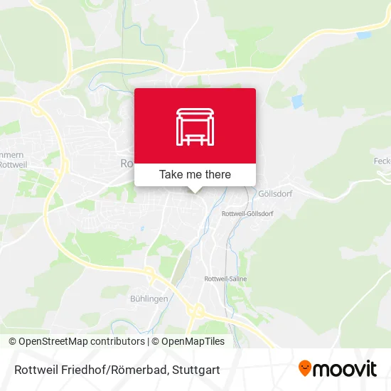Карта Rottweil Friedhof/Römerbad
