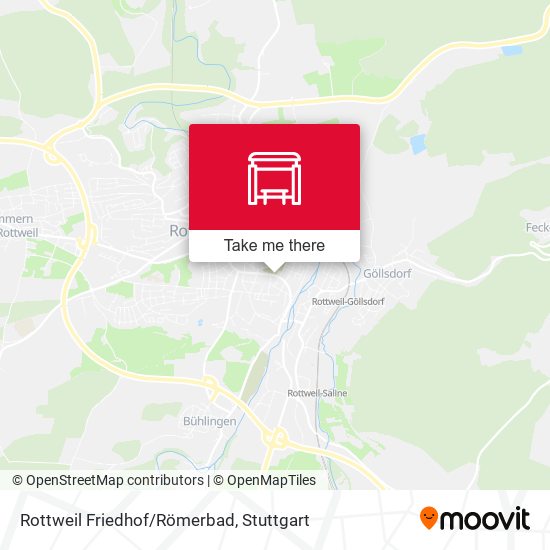Rottweil Friedhof/Römerbad map