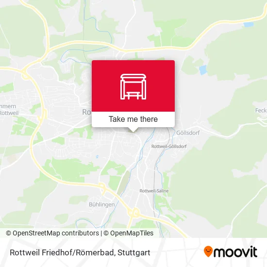 Карта Rottweil Friedhof/Römerbad