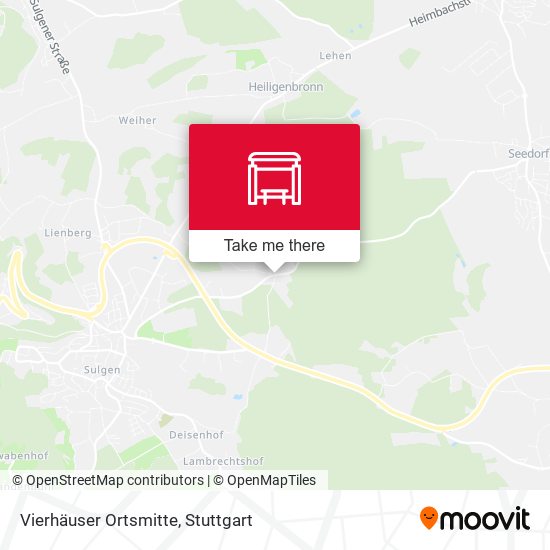 Карта Vierhäuser Ortsmitte