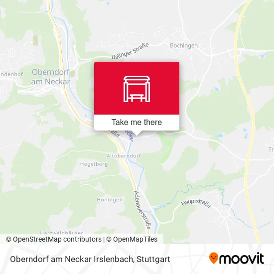 Карта Oberndorf am Neckar Irslenbach