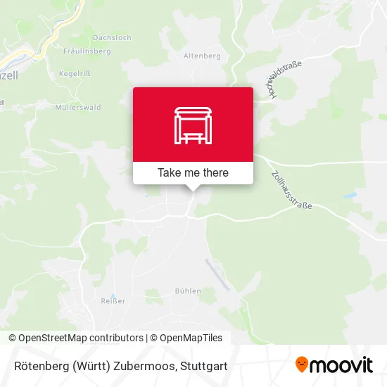 Карта Rötenberg (Württ) Zubermoos