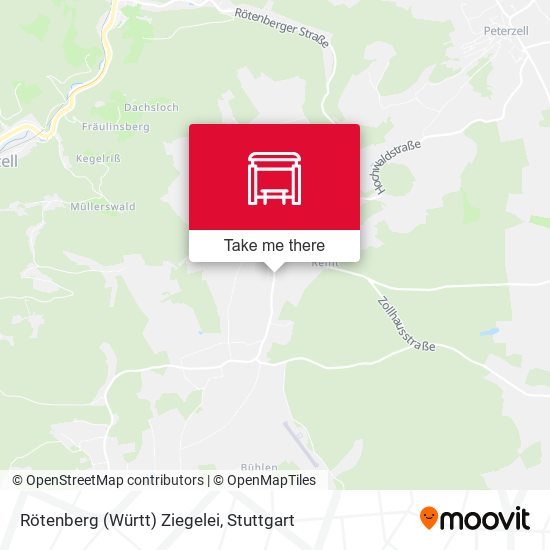 Rötenberg (Württ) Ziegelei map
