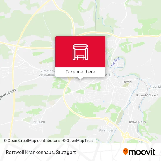 Карта Rottweil Krankenhaus