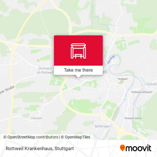 Rottweil Krankenhaus map