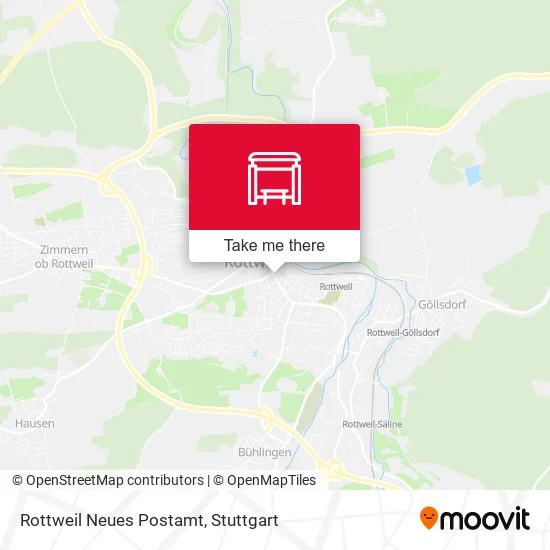 Карта Rottweil Neues Postamt