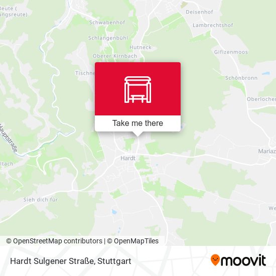 Карта Hardt Sulgener Straße