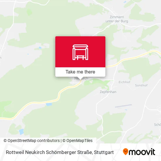 Карта Rottweil Neukirch Schömberger Straße