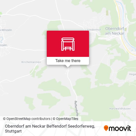 Oberndorf am Neckar Beffendorf Seedorferweg map
