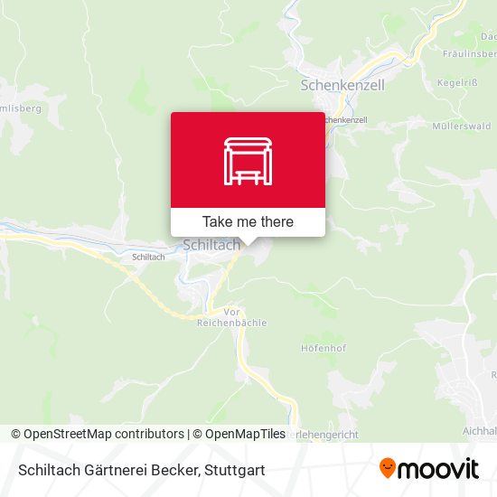 Schiltach Gärtnerei Becker map