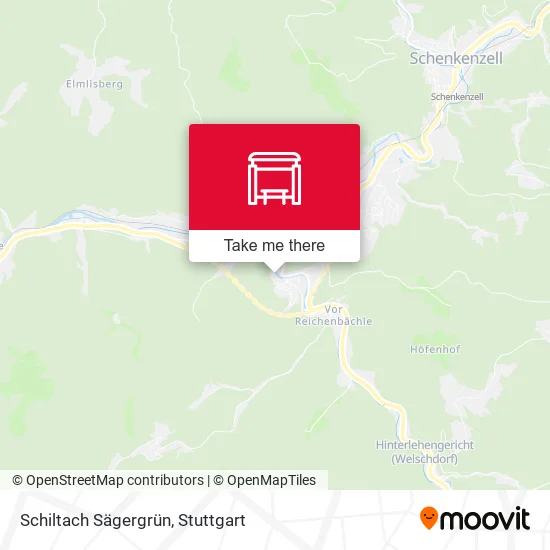 Карта Schiltach Sägergrün