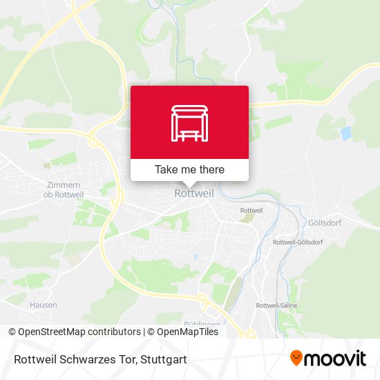 Rottweil Schwarzes Tor map