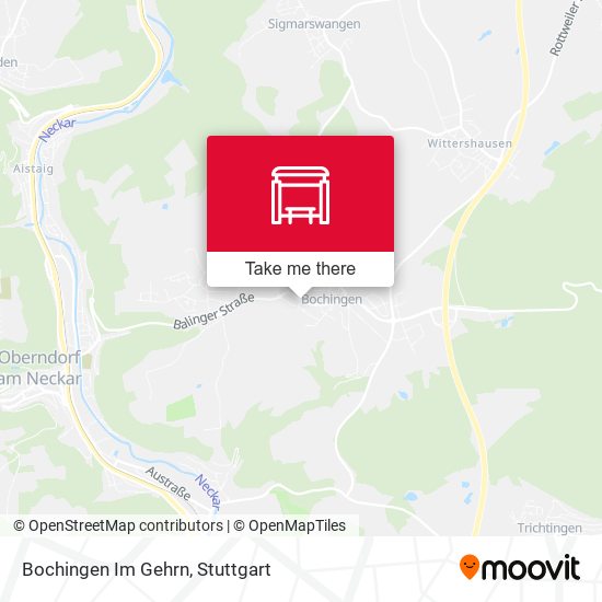 Карта Bochingen Im Gehrn