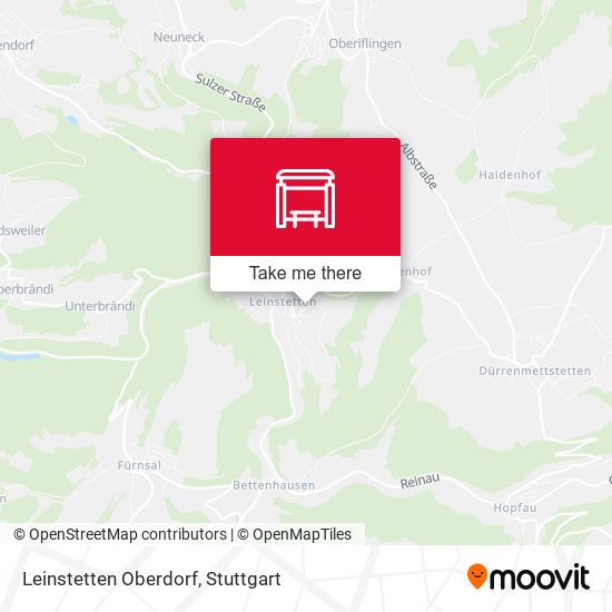 Leinstetten Oberdorf map